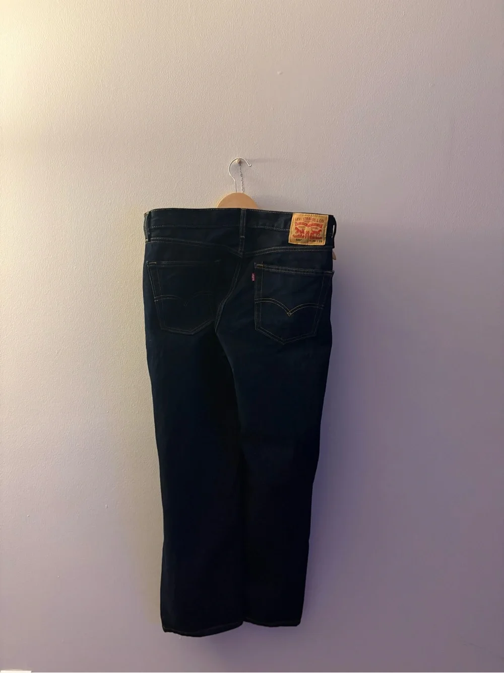 Men's Levi 550 Dark Blue Straight-Leg Jeans 34x29